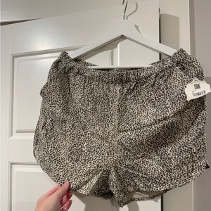 Elastic Waist Printed Shorts